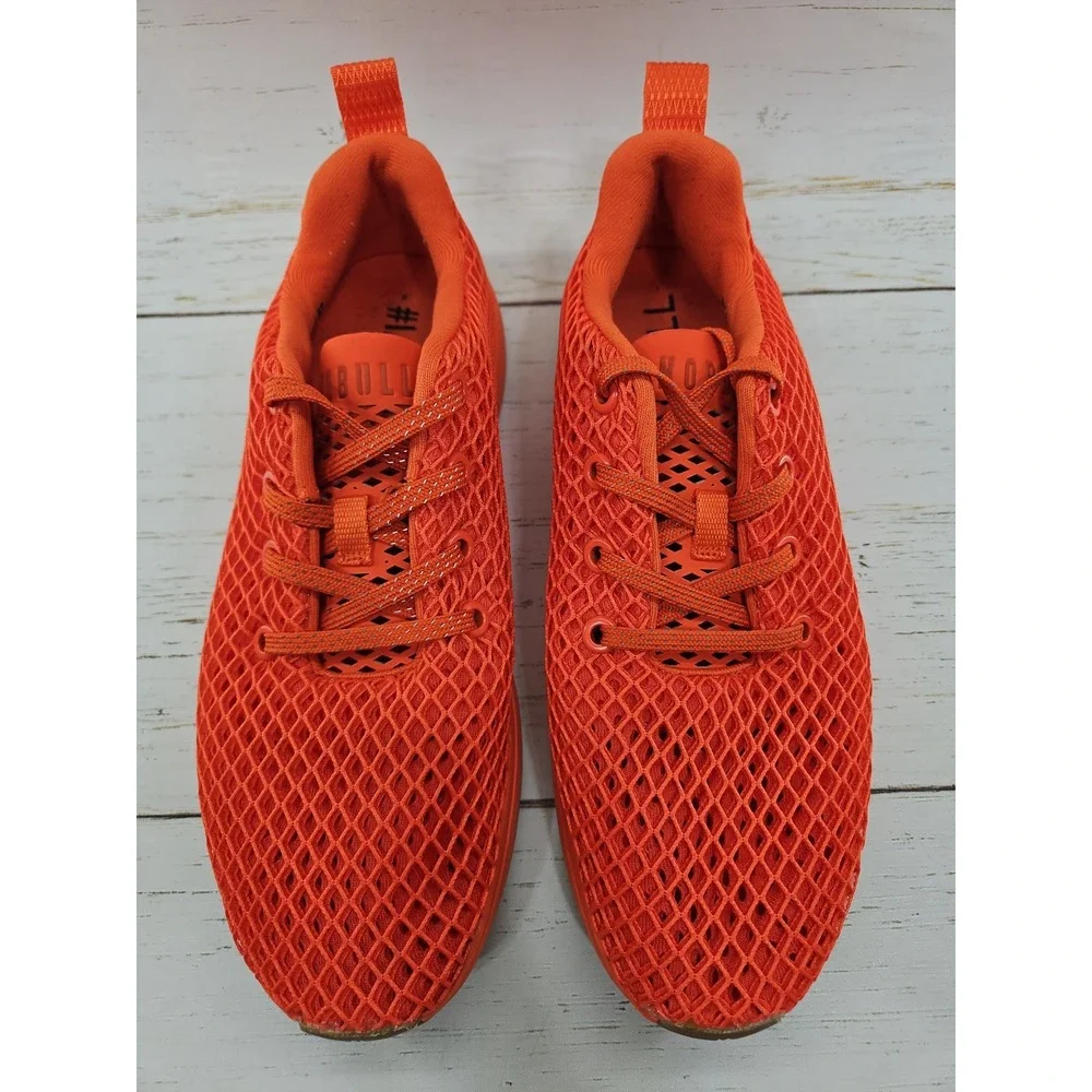 Nobull Diamond Mesh Runner Womens Size 8 Orange Athletic Running Sneakers Shoes